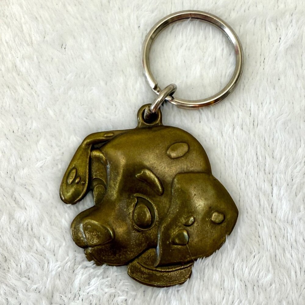Vintage 1990s Disney 101 Dalmatians 2" Metal Keychain
